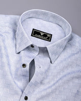 Frovis Gray Dobby Check Premium Gizza Shirt