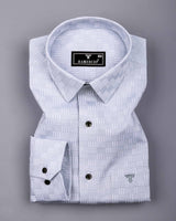 Frovis Gray Dobby Check Premium Gizza Shirt