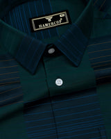 Eagles Green With Blue Premium Gizza Cotton Shirt