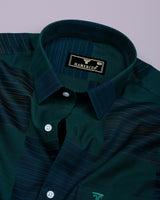 Eagles Green With Blue Premium Gizza Cotton Shirt