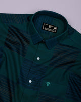 Eagles Green With Blue Premium Gizza Cotton Shirt