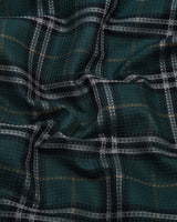 Brixton Green Multicolor Check Dobby Cotton Shirt