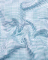 Ravix Green With White Dobby Check Premium Giza Shirt