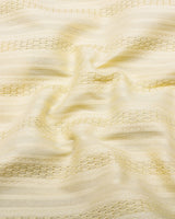 Zamora Yellow Self Stripe Dobby Cotton Shirt Style Kurta