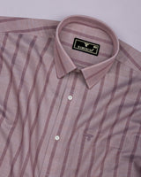 Bogota Light Pink Stripe Linen Cotton Shirt