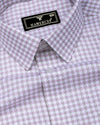Doven Pink Dobby Check Premium Giza Shirt