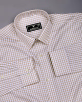 Doven Orange Dobby Check Premium Gizza Shirt