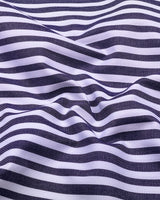 Trion Blue With White Stripe Dobby Designer Shirt