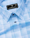 Classic Blue Check Giza Cotton Shirt