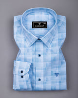 Classic Blue Check Giza Cotton Shirt
