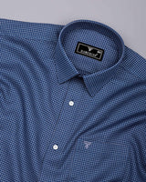 Morlen Blue With Gray Jacquard Giza Shirt