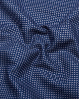 Morlen Blue With Gray Jacquard Giza Shirt