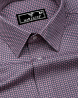 Morlen Pink With Gray Jacquard Giza Shirt