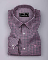 Morlen Pink With Gray Jacquard Giza Shirt