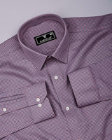 Morlen Pink With Gray Jacquard Giza Shirt