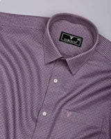 Morlen Pink With Gray Jacquard Giza Shirt