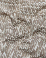 Albania Gray Printed Seersucker Dobby Cotton Shirt