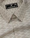 Albania Gray Printed Seersucker Dobby Cotton Shirt