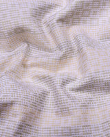 Jasper Cream With White Dobby Textured Cotton Shirt