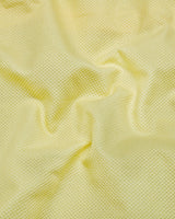 Superior Yellow Dobby Textured Formal Cotton Shirt