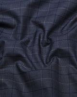 Stormlight Blue Houndstooth Check Premium Cotton Shirt