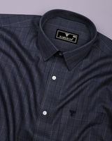 Stormlight Blue Houndstooth Check Premium Cotton Shirt