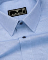 Trelon Blue With White Premium Giza Shirt