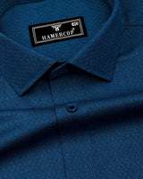 Navrix Dark Blue Plaid Flannel Cotton Shirt