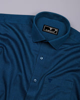 Navrix Dark Blue Plaid Flannel Cotton Shirt