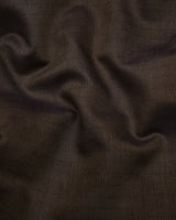 Dolphin Brown Self Stripe Premium Giza Shirt