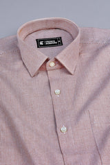 Vestia coffee brown cotton solid shirt