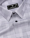Kelly Gray With White Check Giza Shirt