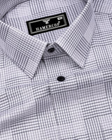 Kelly Gray With White Check Giza Shirt