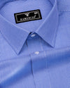 Sion Blue With White Dobby Premium Giza Shirt