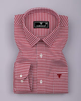 Fralix Red Houndstooth Jacquard Premium Gizza Shirt