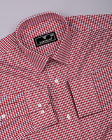 Fralix Red Houndstooth Jacquard Premium Gizza Shirt