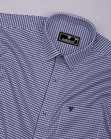 Fralix Blue Houndstooth Jacquard Premium Gizza Shirt