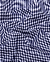 Fralix Blue Houndstooth Jacquard Premium Gizza Shirt