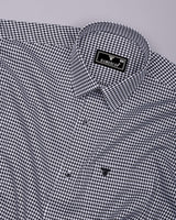 Fralix Black Houndstooth Jacquard Premium Gizza Shirt