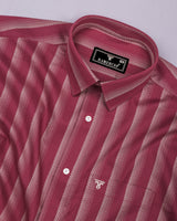 Colombia Beet Red With Cream Box Stripe Gizza Shirt