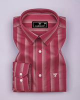 Colombia Beet Red With Cream Box Stripe Gizza Shirt