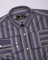 Colombia Lavender With Cream Box Stripe Gizza Shirt