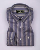 Colombia Lavender With Cream Box Stripe Gizza Shirt