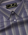 Colombia Lavender With Cream Box Stripe Giza Shirt