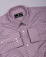 Luxe Strawberry Pink With Gray Jacquard Premium Gizza Shirt
