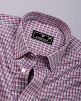 Luxe Strawberry Pink With Gray Jacquard Premium Gizza Shirt