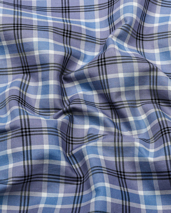 Koala Gray With White Twill Check Gizza Shirt