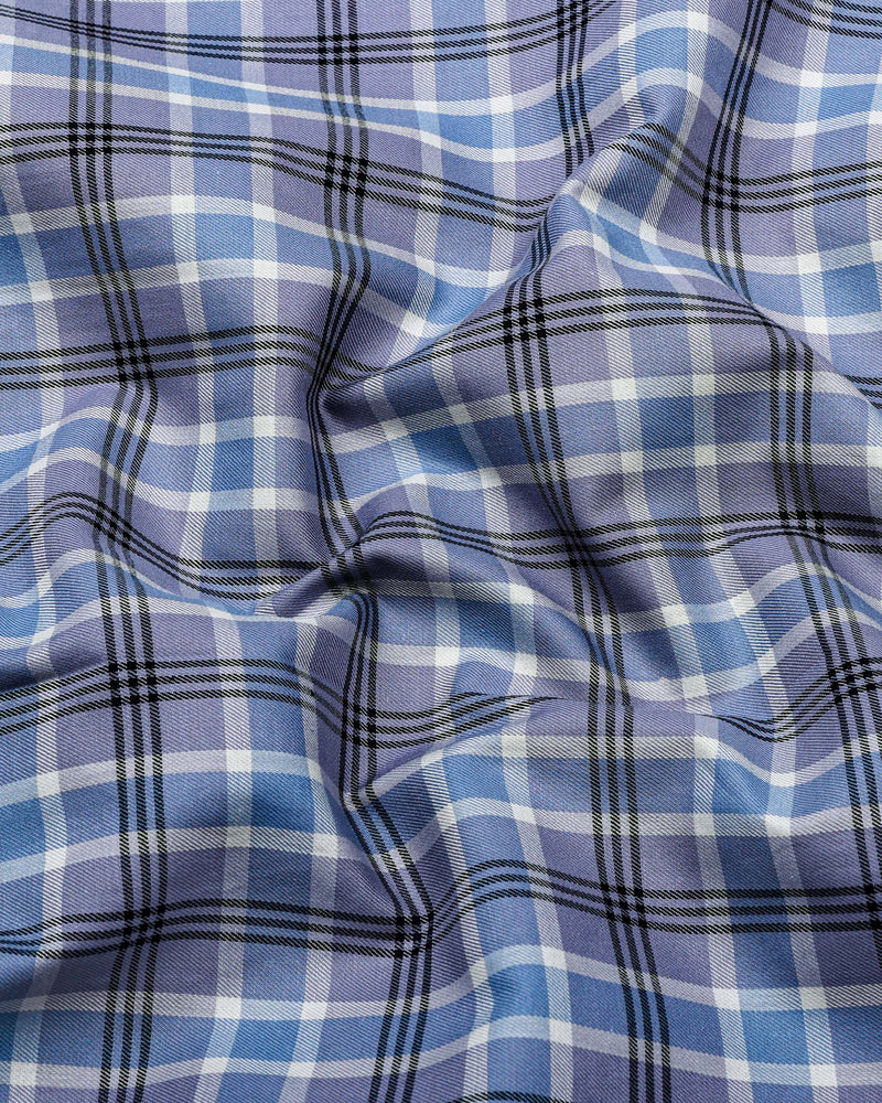 Koala Gray With White Twill Check Gizza Shirt