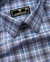 Koala Gray With White Twill Check Giza Shirt