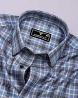 Koala Gray With White Twill Check Gizza Shirt